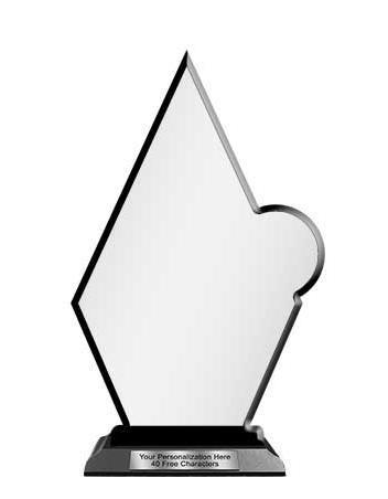 Blank Wood Trophy: 6" Quasar with Wood Base. 1