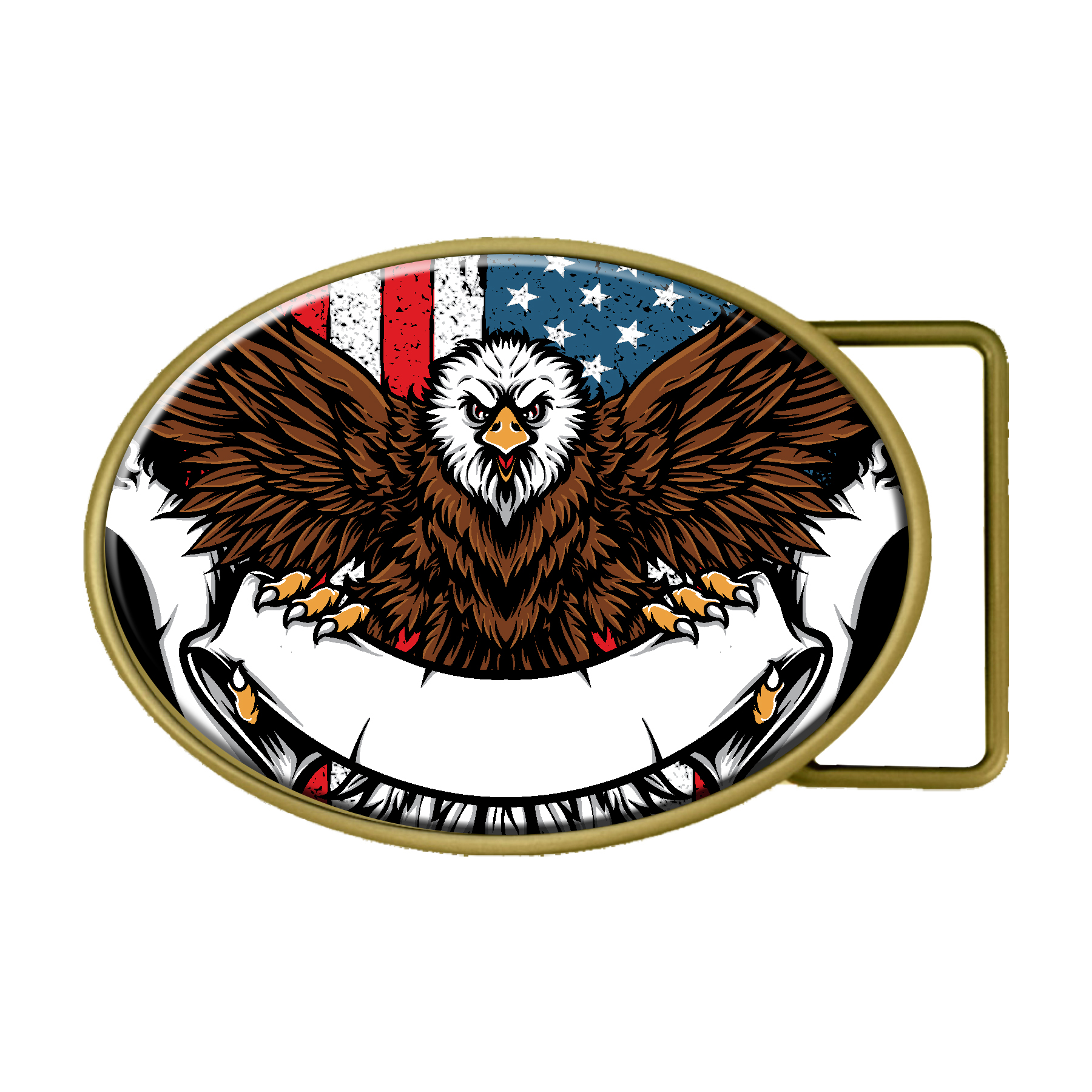 Digistock Belt Buckles: 3-3/4" W x 2-3/4" H Oval