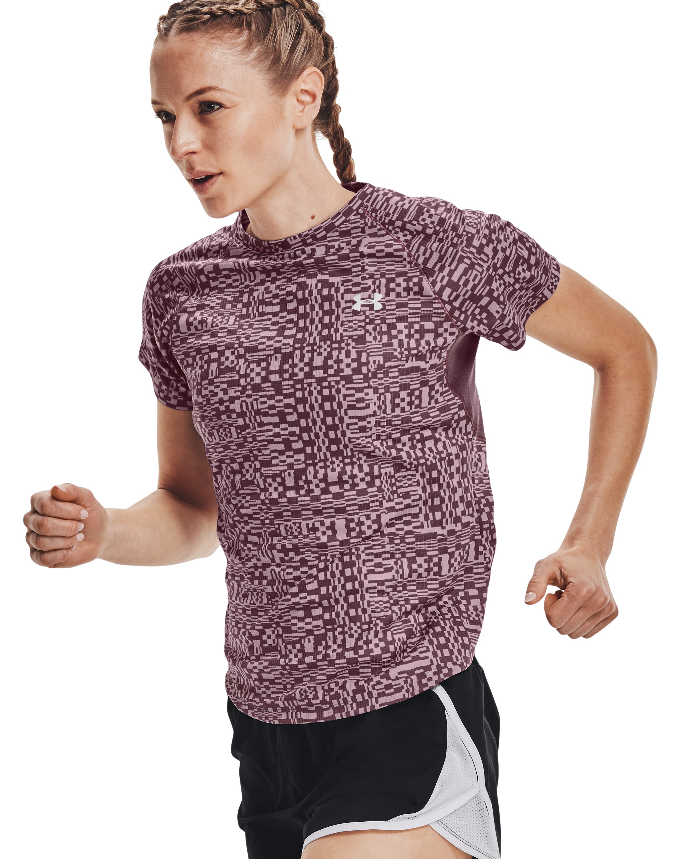 UA Speed Stride Printed Women's Short Sleeve 2