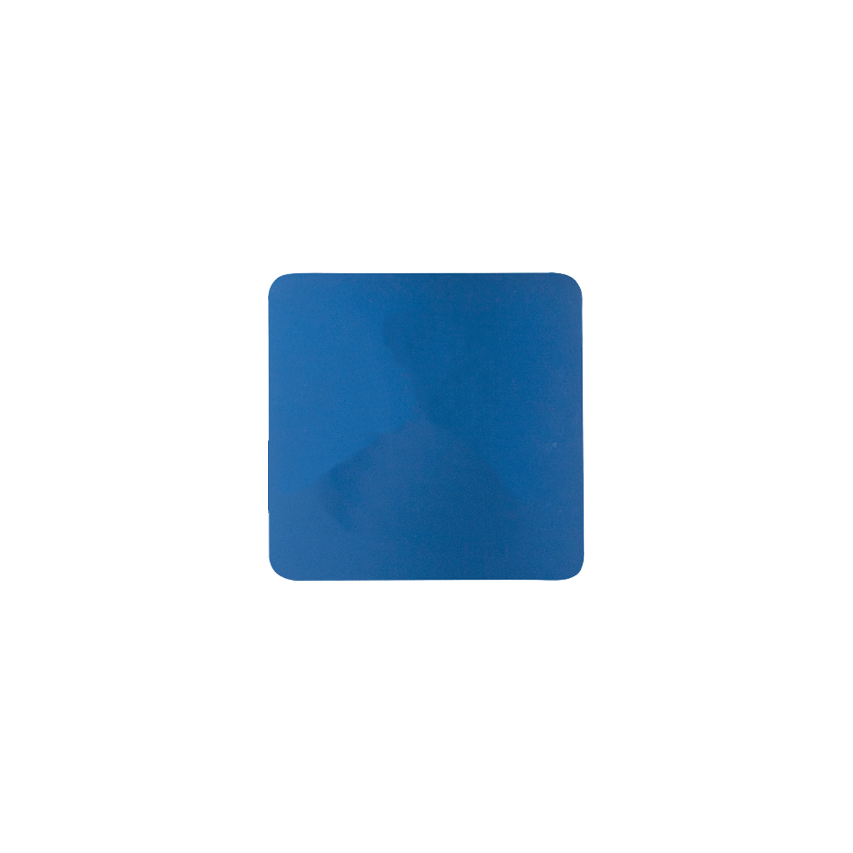 3" Blue Square Silicone Coaster 2
