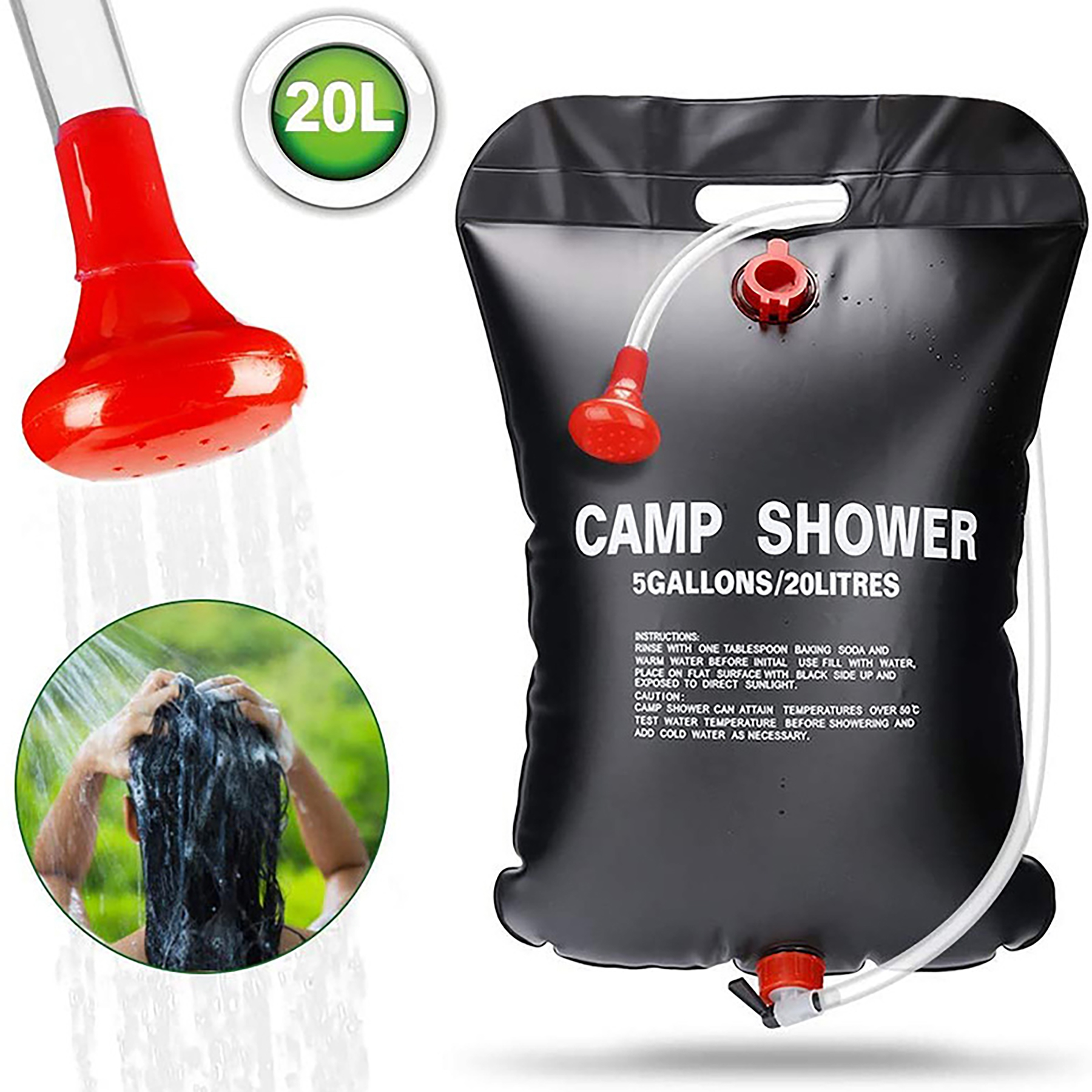 Portable Solar Camping Shower Bag 4