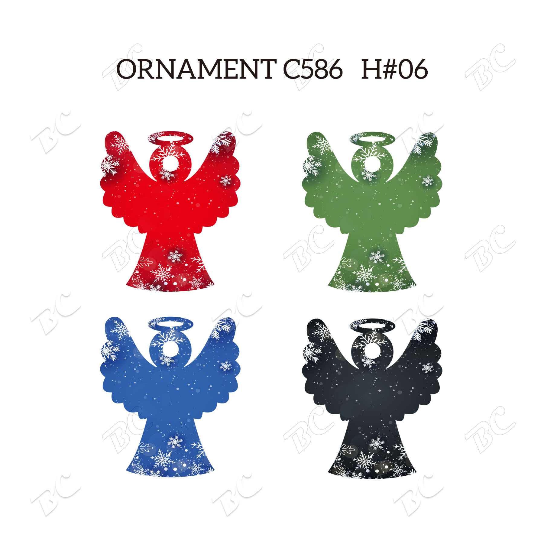 Free Shipping Full Color Christmas Ornament - Angel 13
