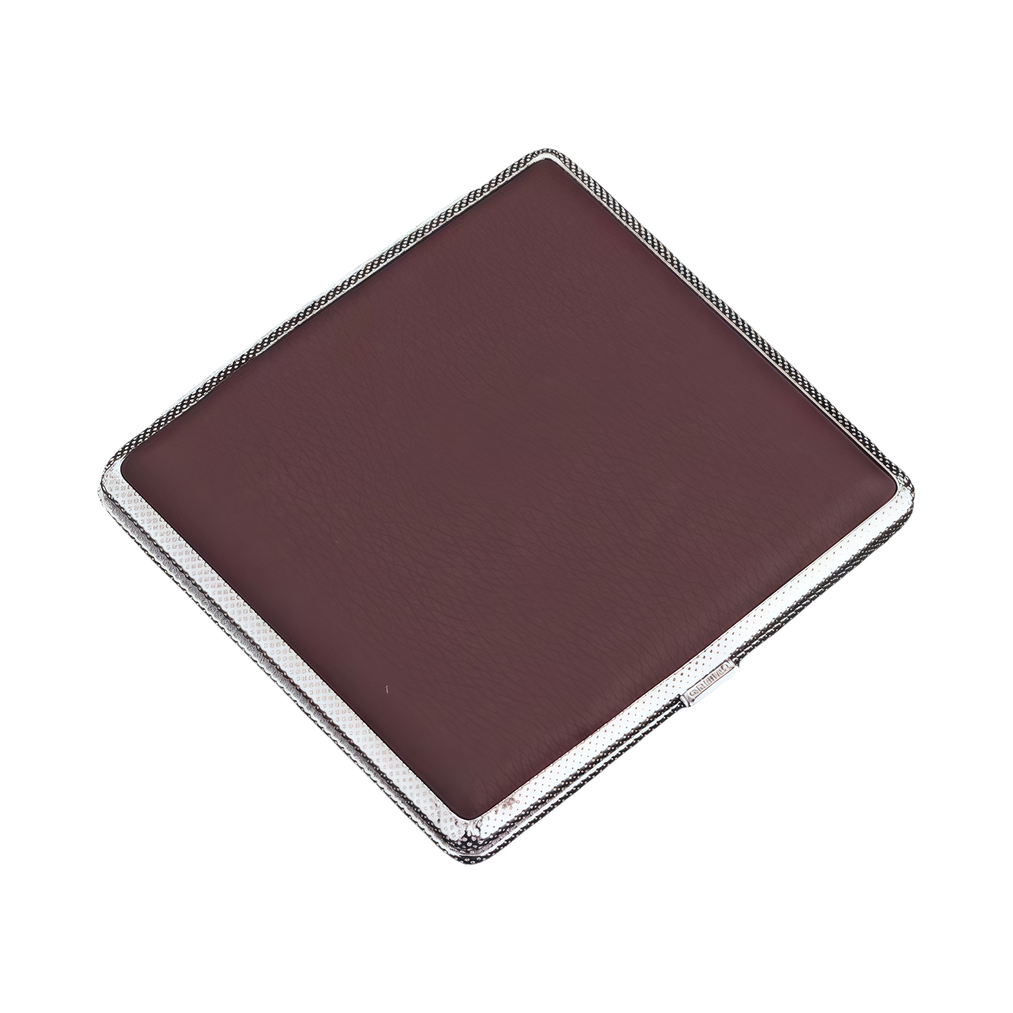 Leather Texture Metal Cigarette Case for Men - Compact 4
