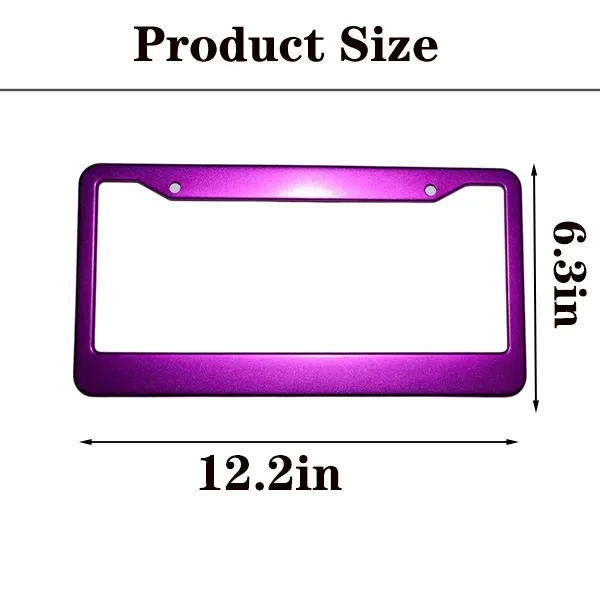 Custom Aluminum Car License Plate Frame 7