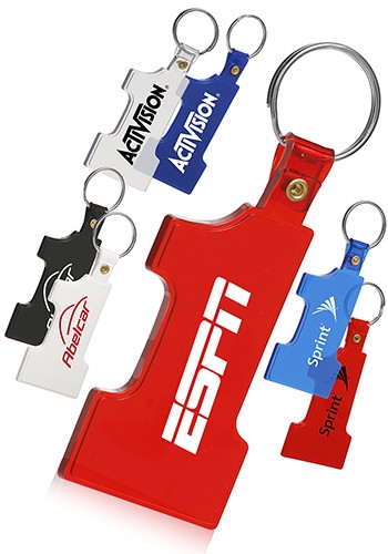 Number One Shape Soft Keychain 1