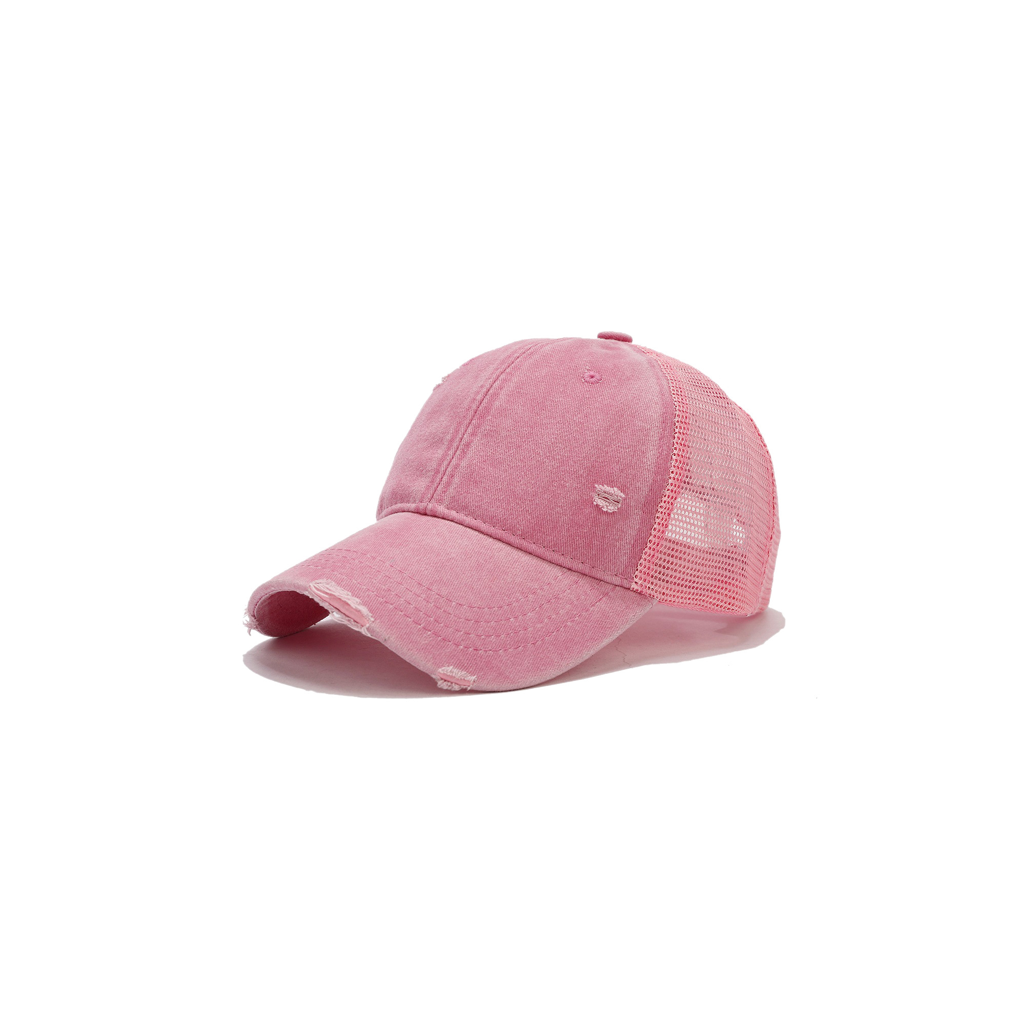 Cotton Ponytail Adjustable Criss Cross Dad Cap 9