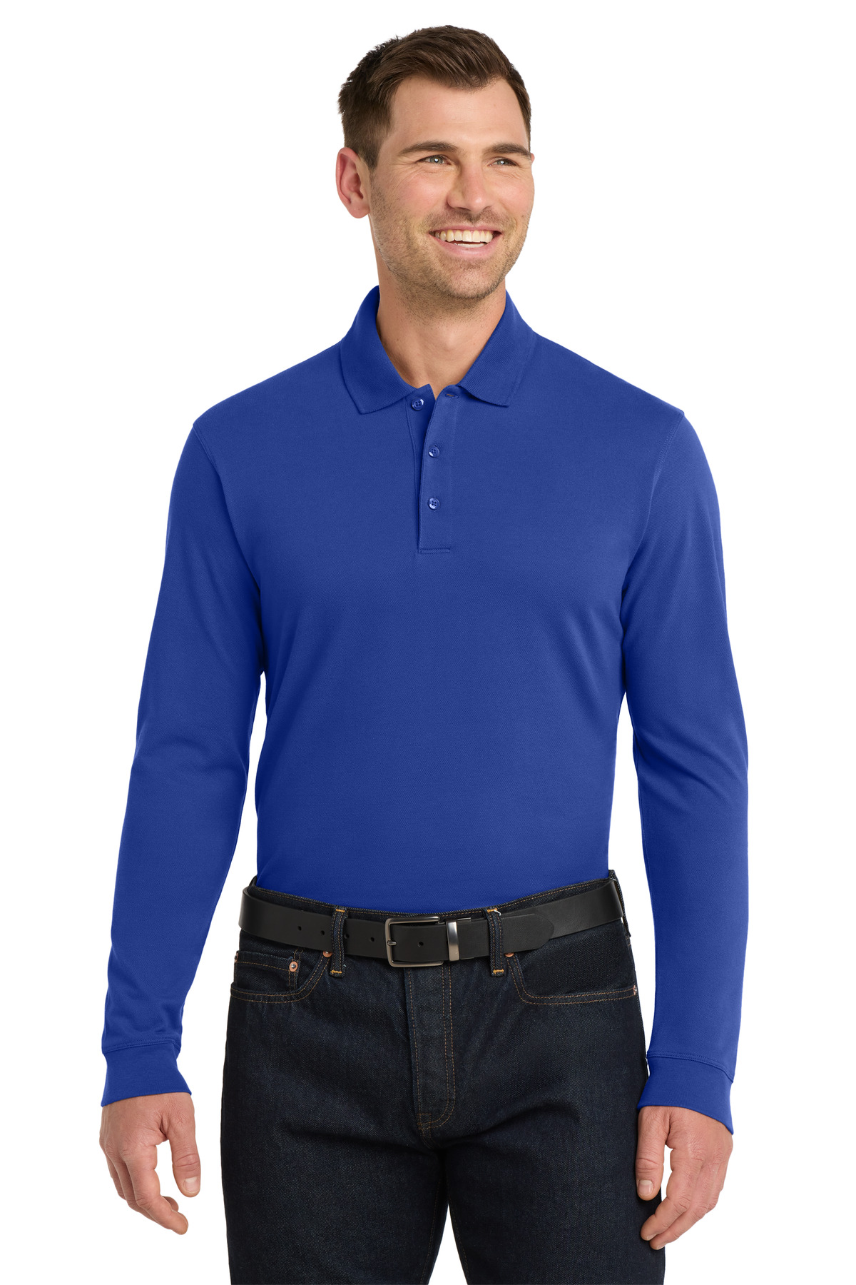 Port Authority EZCotton Long Sleeve Polo. K8000LS 24