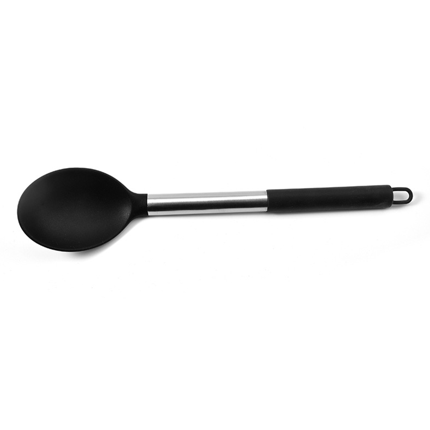 Food Grade Silicone Kitchen Spoon W/ Stainless Steel Handle 11