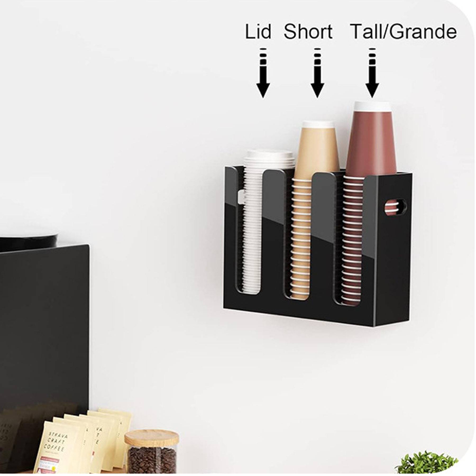 Acrylic Paper Cups Holder Display Stand 8