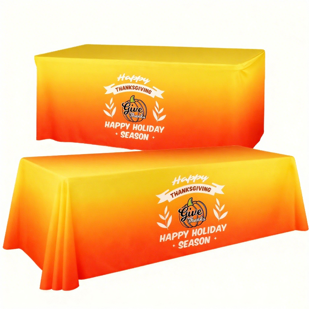 6'/8' Convertible Premium Table Throw (Full Color Dye Sublimation) 12