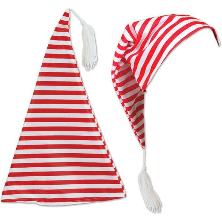 Striped Nightcaps - Red & White 2