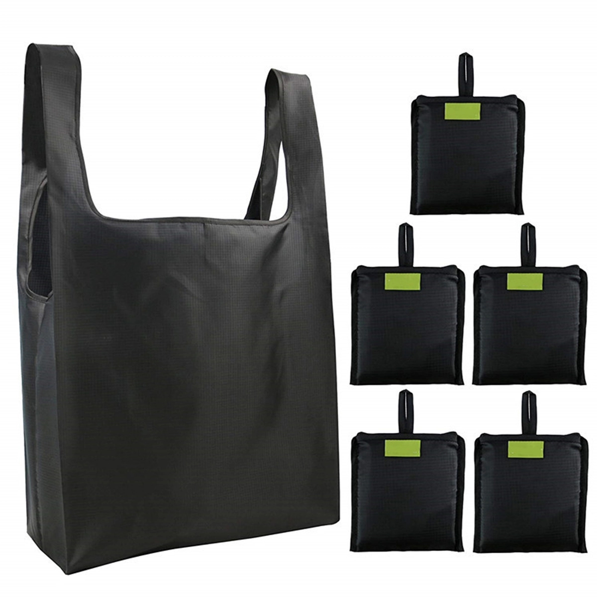 Fold-in Pouch Recycling Shopping Tote Bag 1