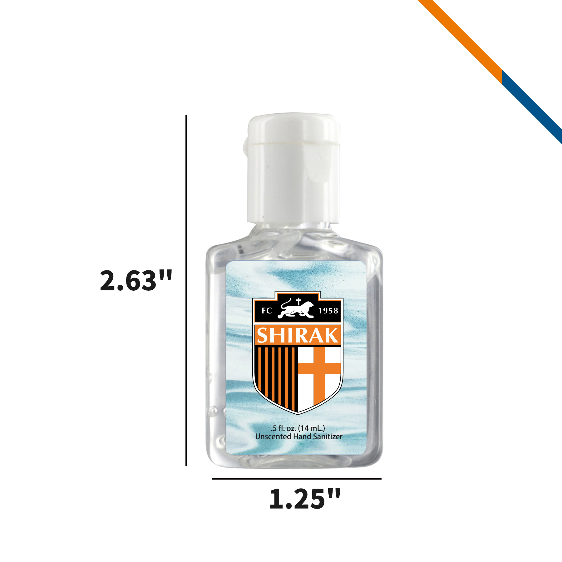 Kane Clear Sanitizer In Clear Bottle - 0.5 OZ. 3