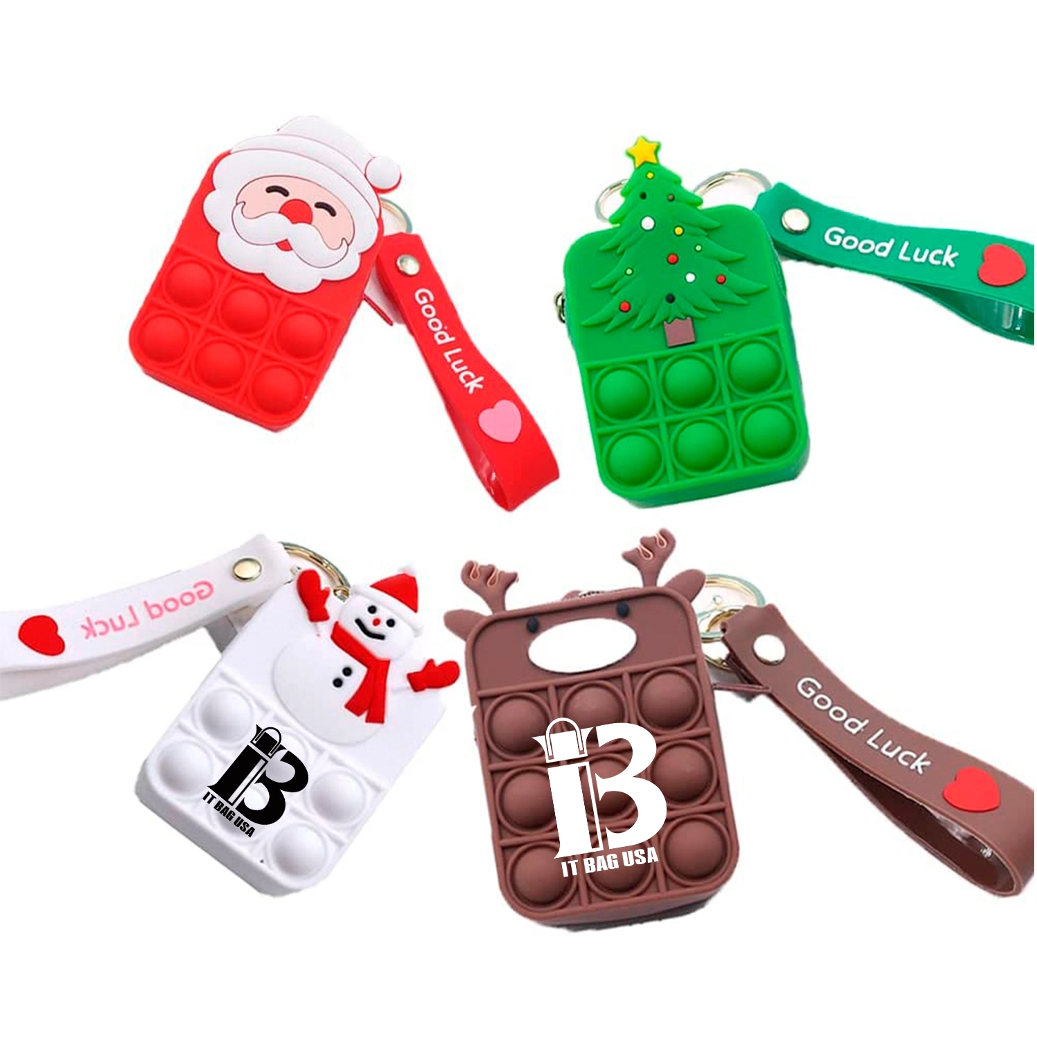 Christmas Santa Claus Snowman Pop Fidget Toy 1