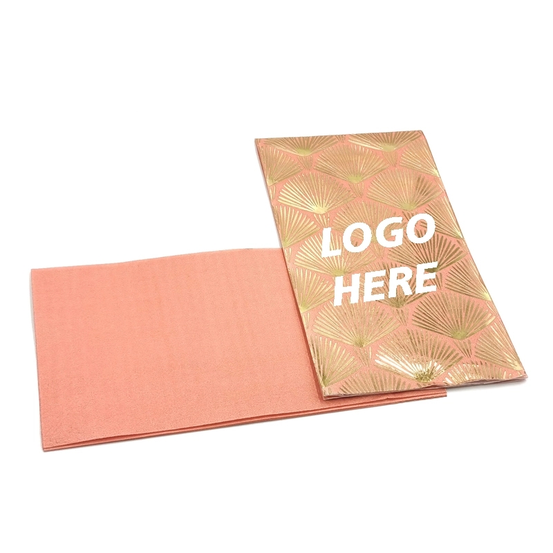 Custom Unique Gold Foil Disposable Paper Napkins 1
