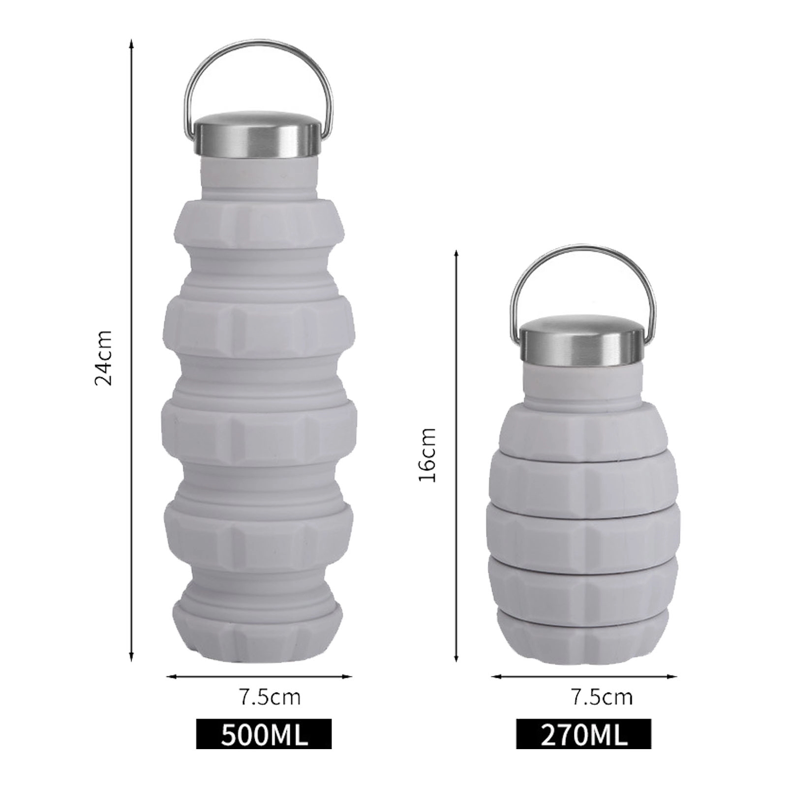 Creative Grenade-Shaped Silicone Water Bottle 9