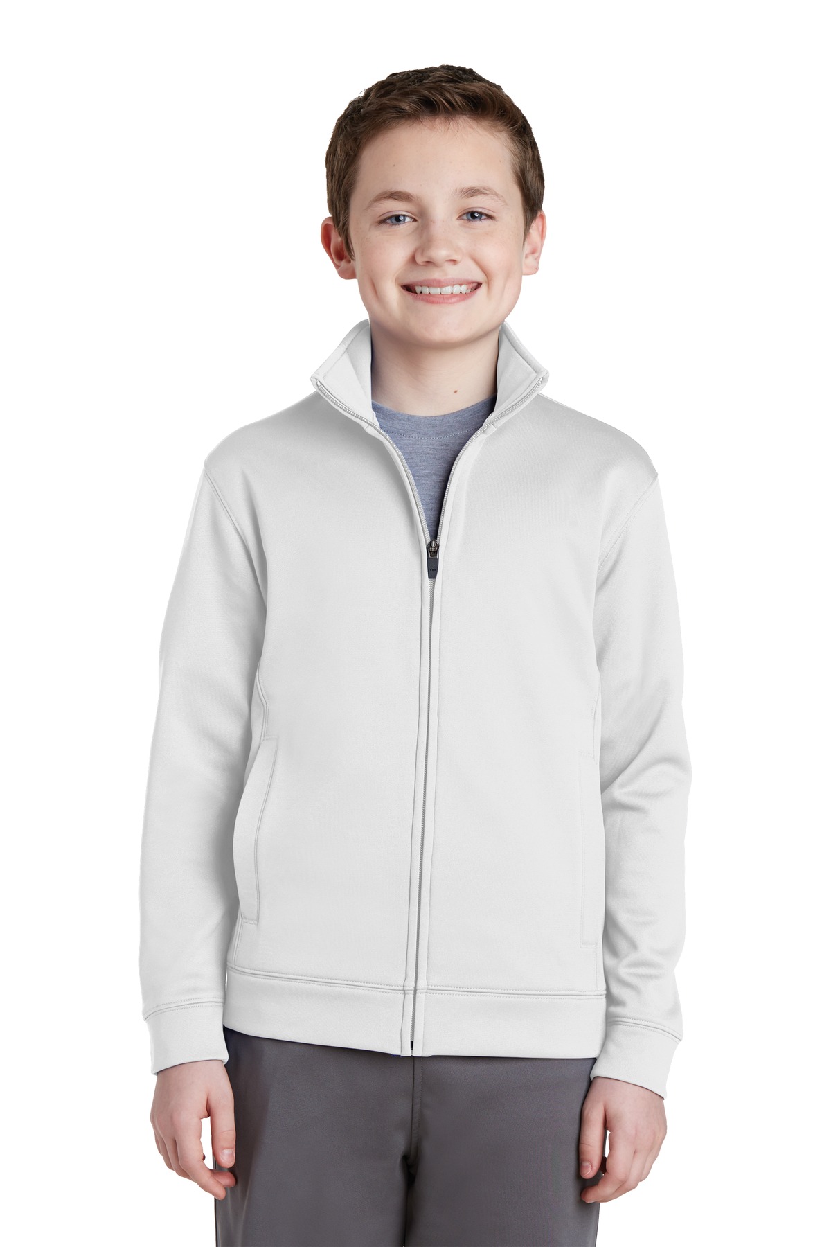 Sport-Tek® Youth Sport-Wick Fleece Full-Zip Jacket 24