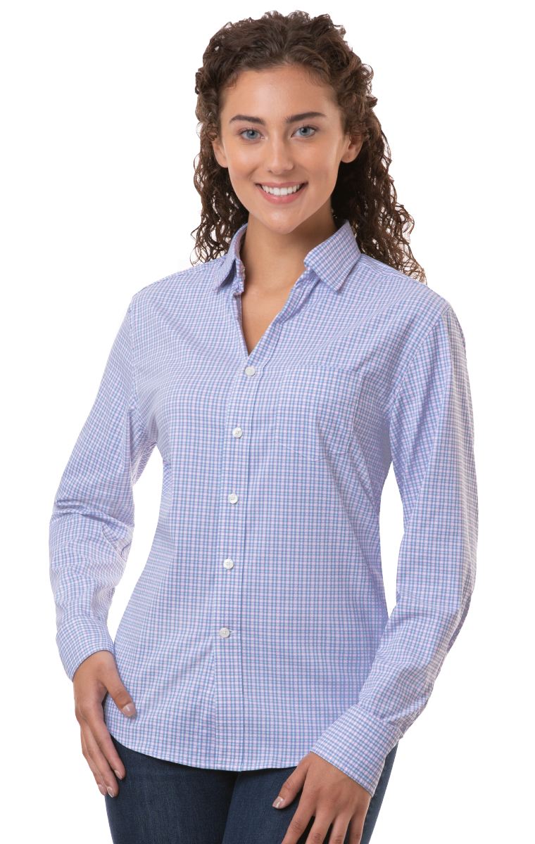 Ladies L/S Tricolor Plaid 2