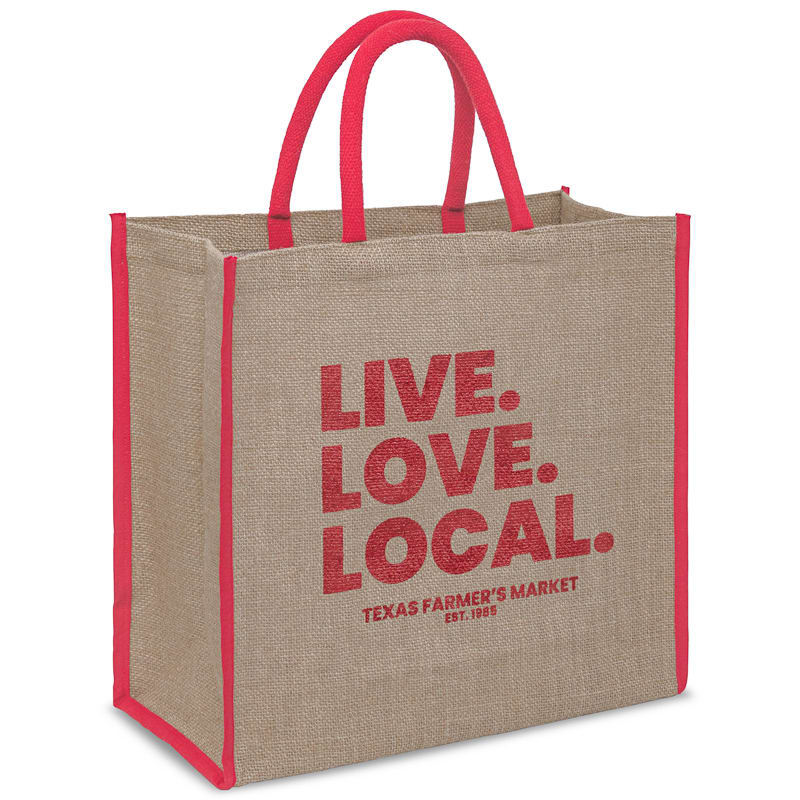 Custom Jute Tote Bags, custom tote bag with logo imprint 20