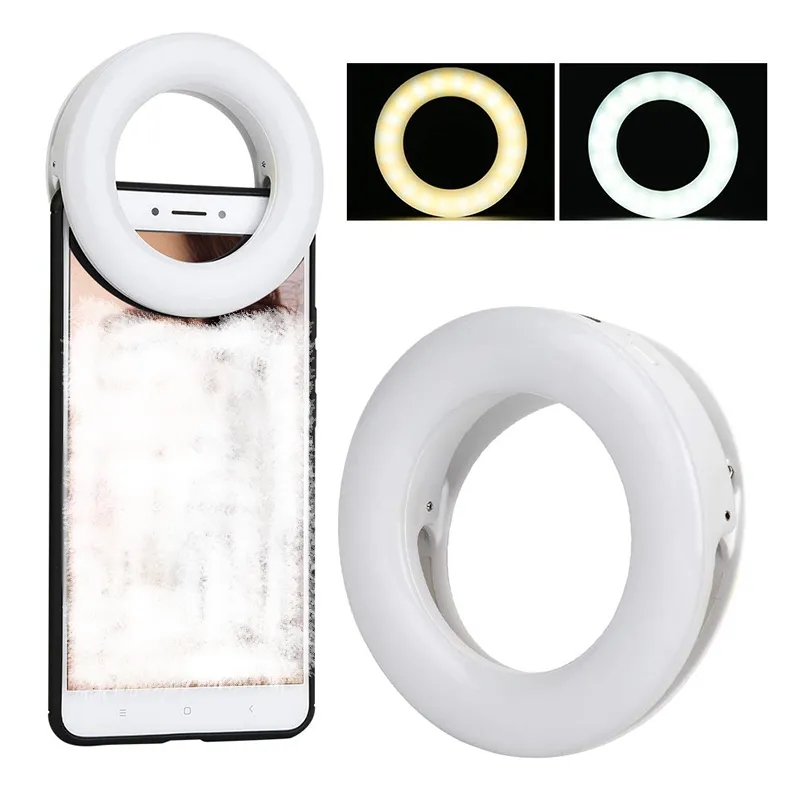 Clip on Ring Light Rechargeable Selfie Fill Lamp 4