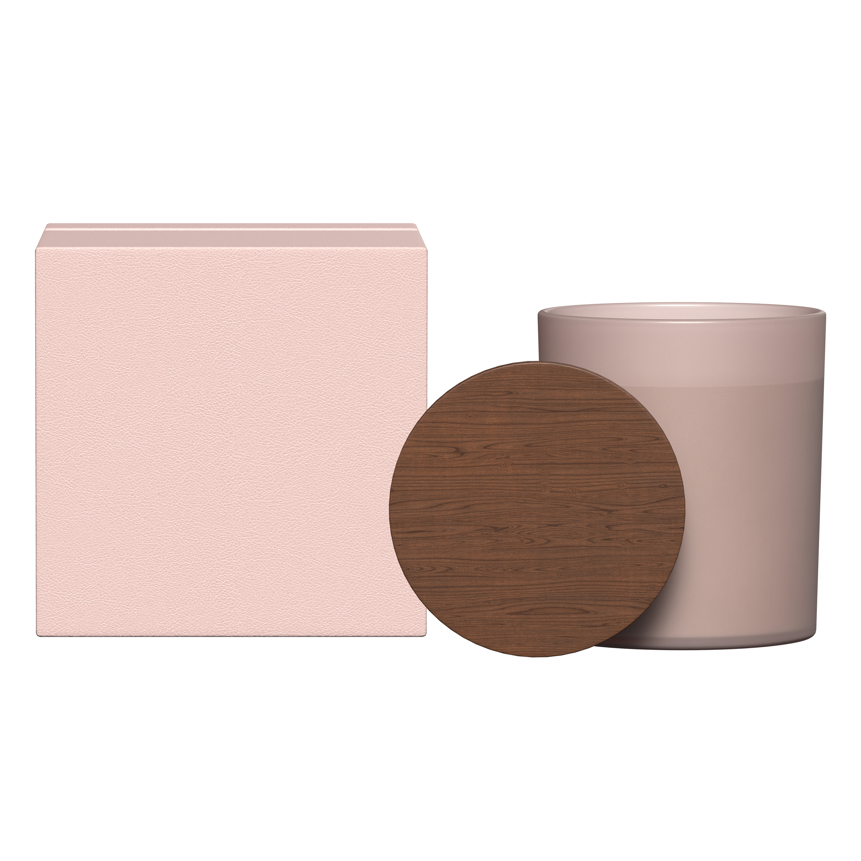 Summit glass candle with acacia wood lid 37