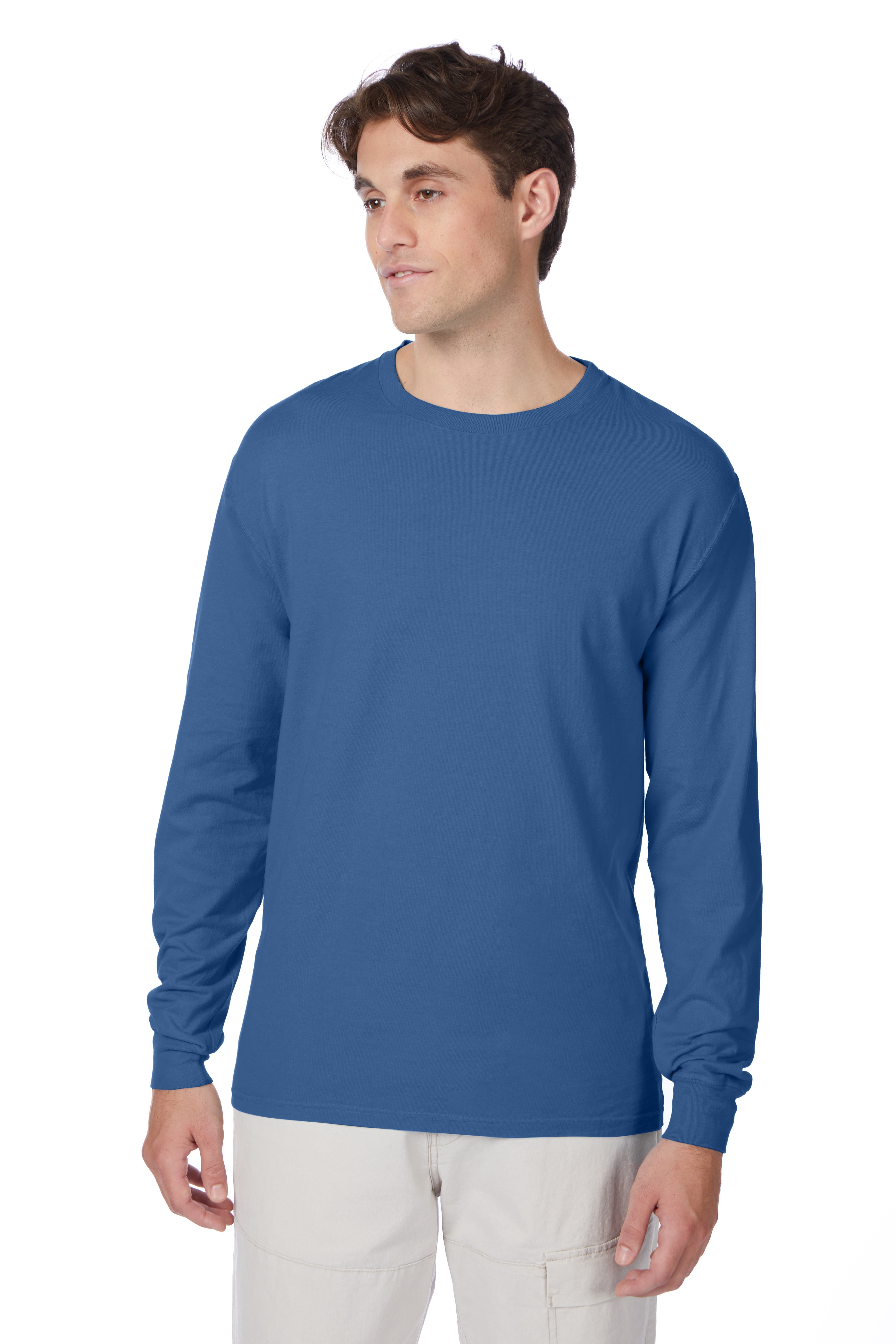 Hanes Beefy-T Long-Sleeve T-Shirt 13