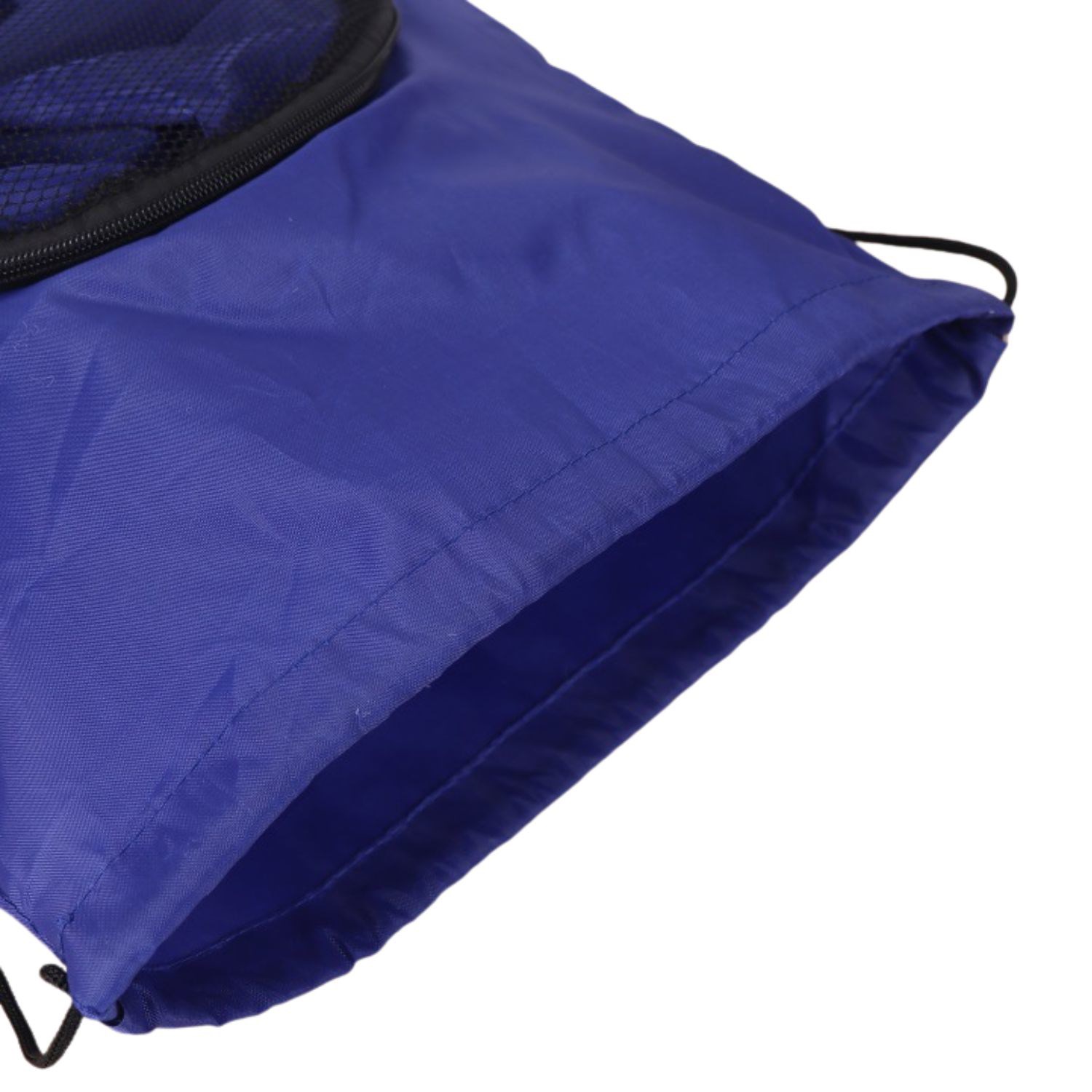 Heavy Duty Soccer Mesh Bag w/ Front Zipper Drawstring Backpack (14" x 18") 3