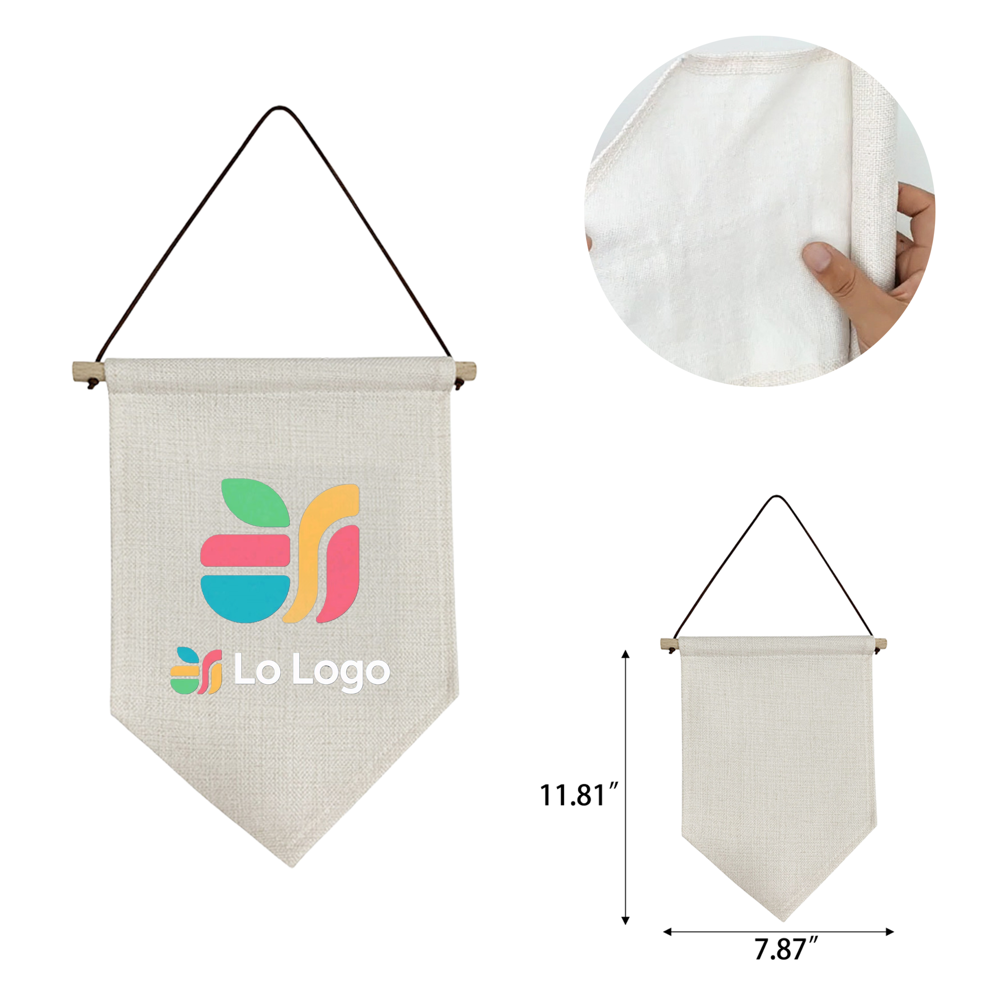 Fabric Wall Banner Plain 2