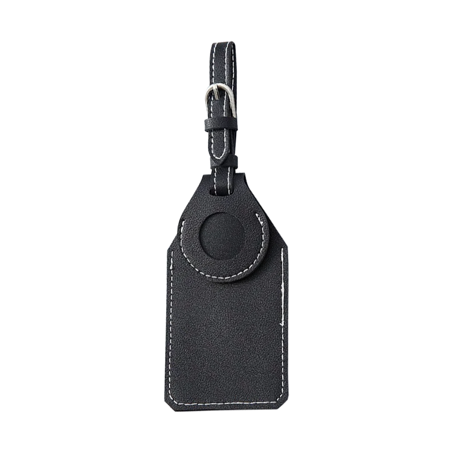 PU Luggage Tag with AirTag Slot 4