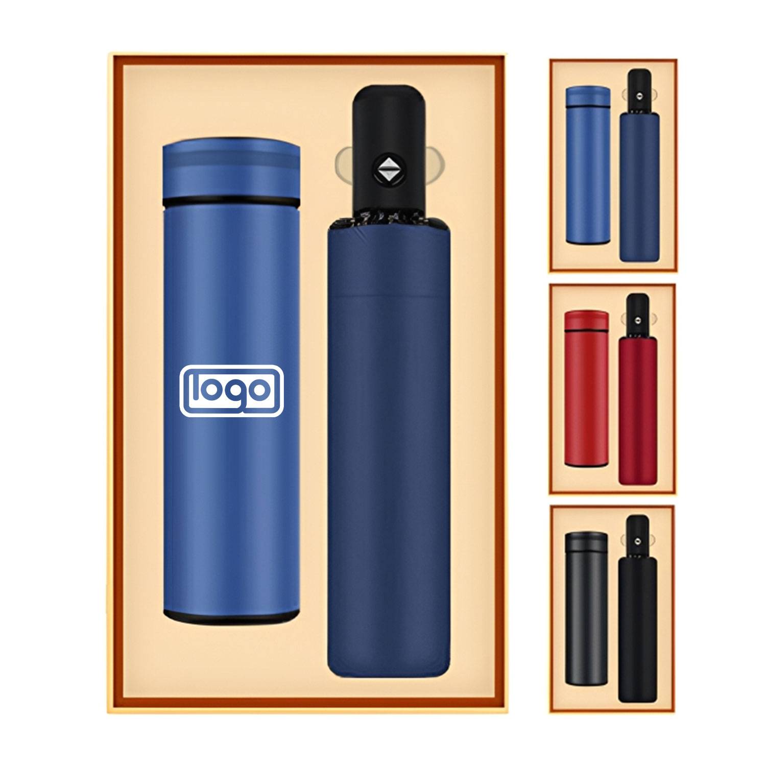 2-in-1 High Quality Umbrella and Thermos Business Gift Set 2