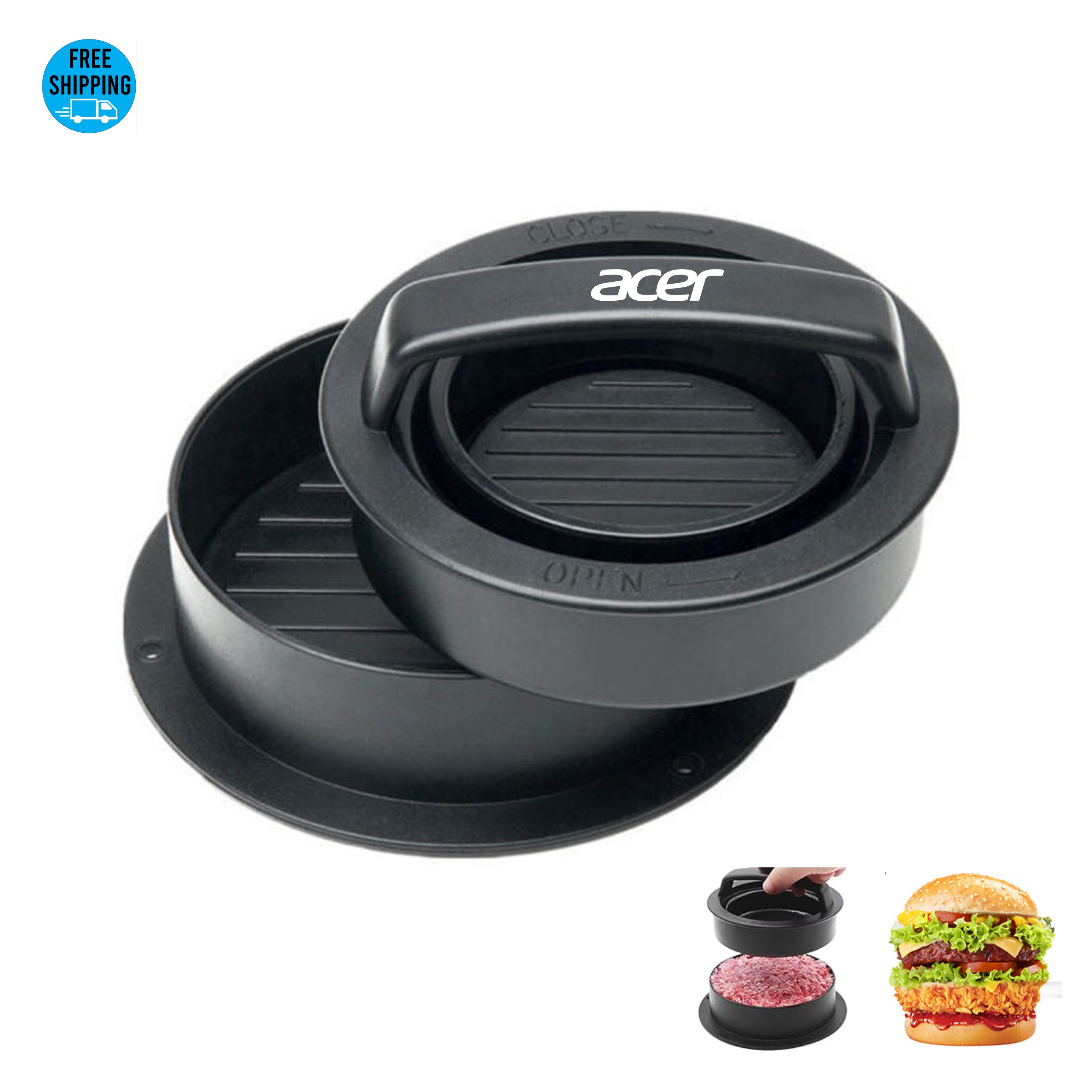 3 in 1 Stuffed Burger Press 3