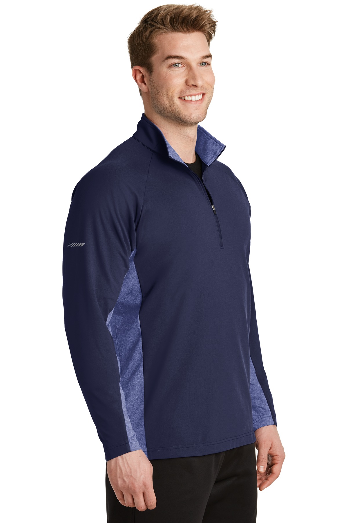 Sport-Tek Sport-Wick Stretch Contrast 1/4-Zip Pullover. ST854, custom hoodie or sweatshirt with logo imprint 1
