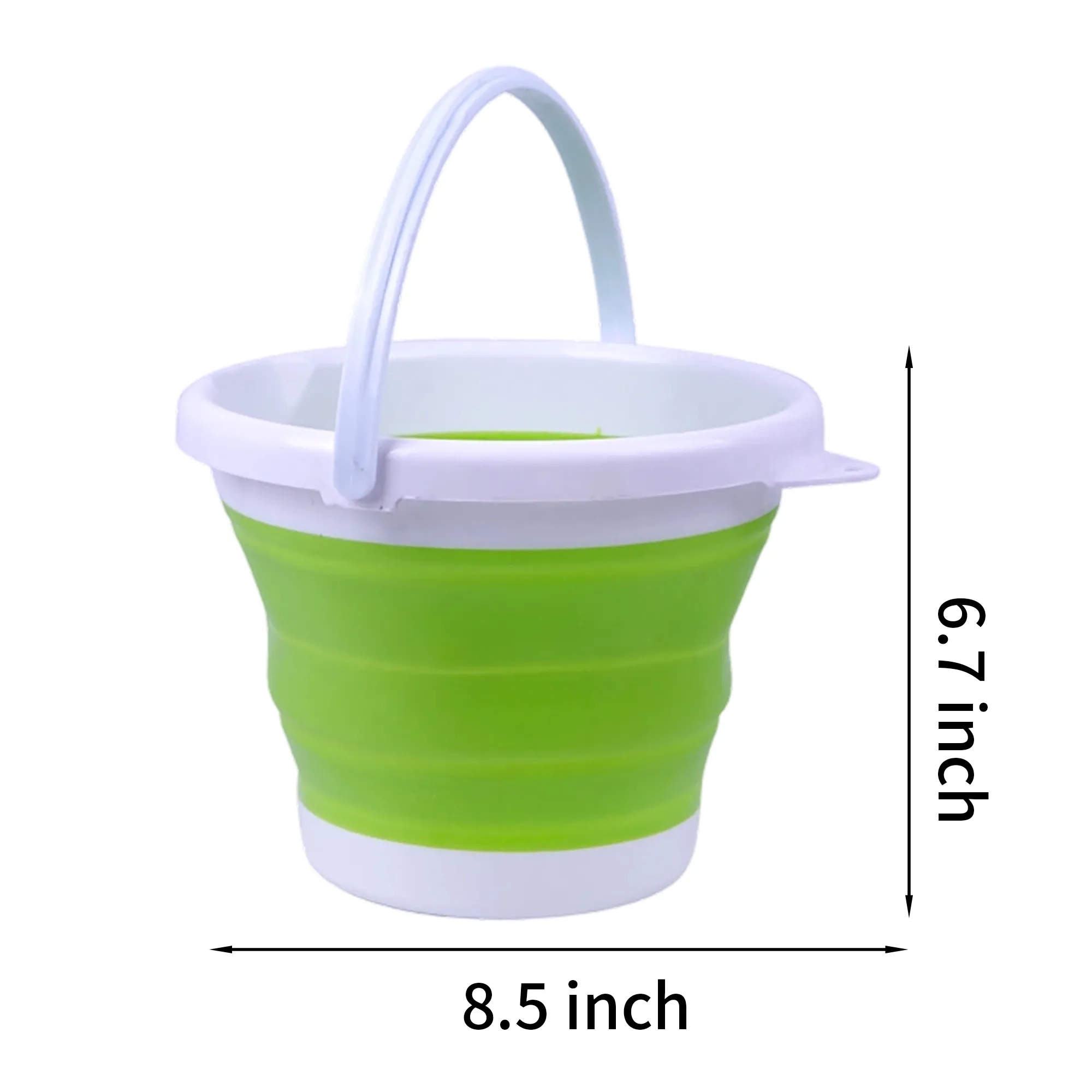 Portable Collapsible 3L Silicone Bucket 2