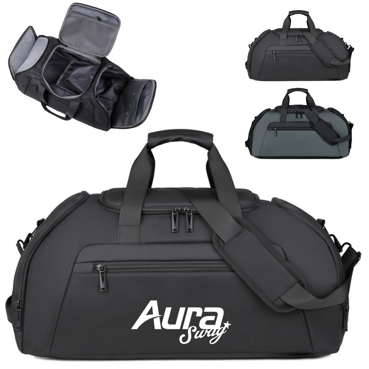 Travel Duffel Bag with Independent Shoe Compartment 8