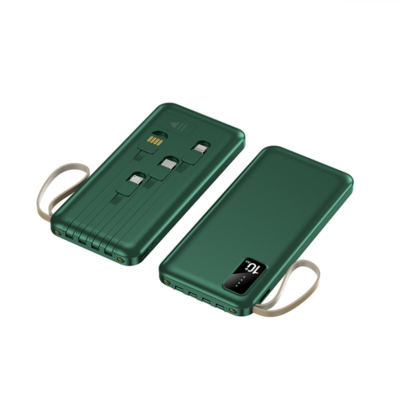 10000 Mah Power Bank W/ 4 Cables 4
