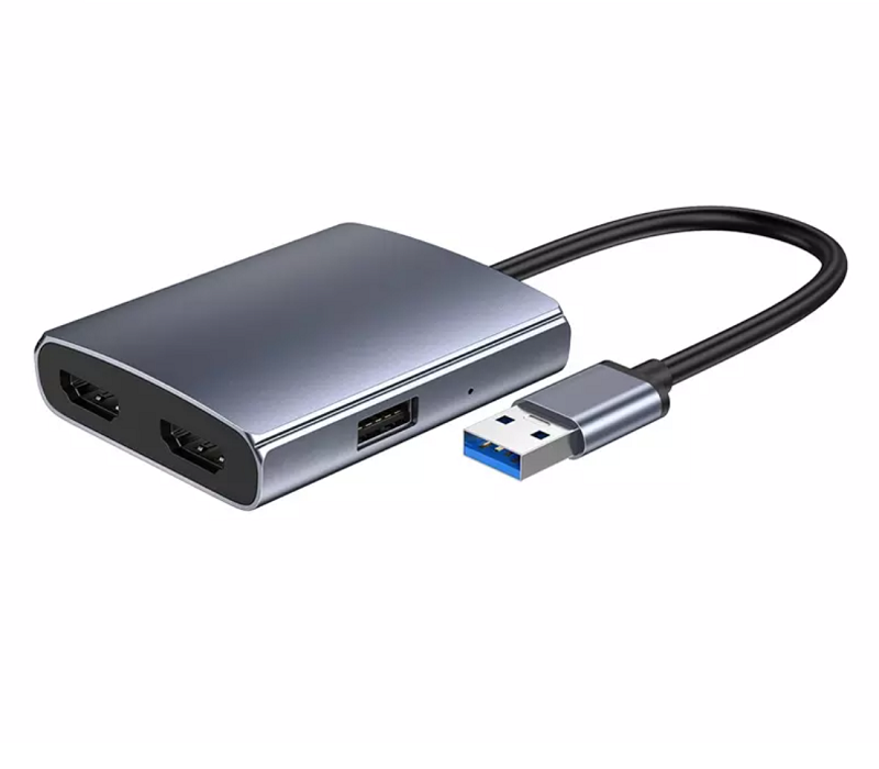 Dual HDMI USB Hub Adapter 4