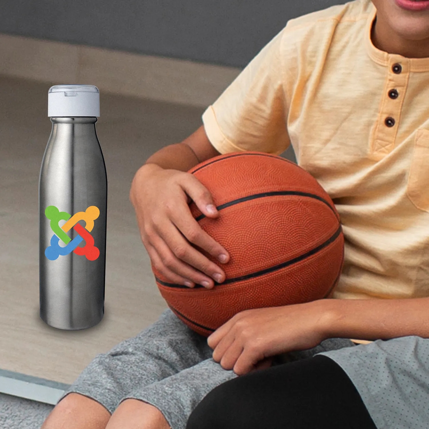STAINLESS SILHOUETTE BLUETOOTH EAR BUD BOTTLE 6