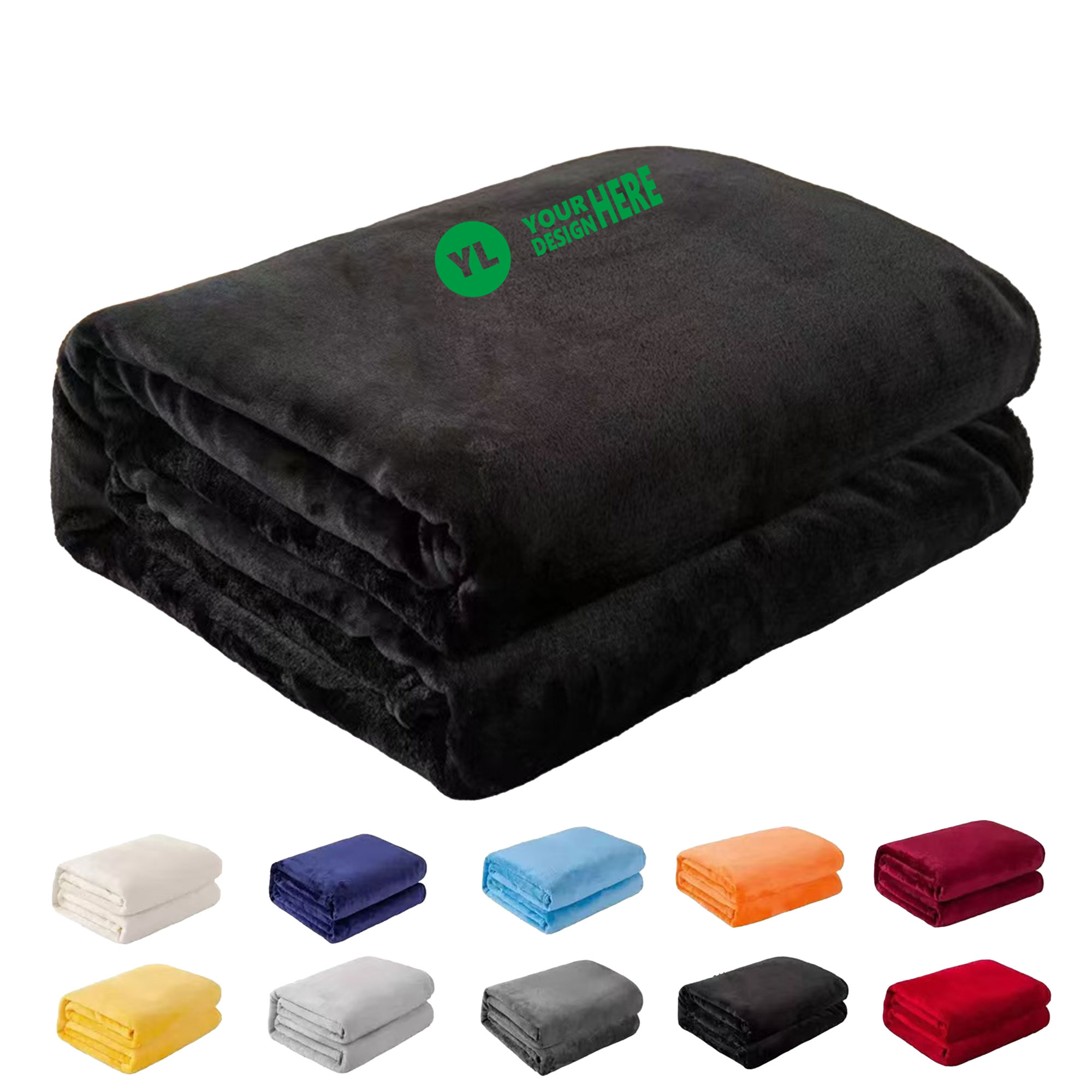 Versatile 200GSM Solid Fleece Sofa Blanket 3