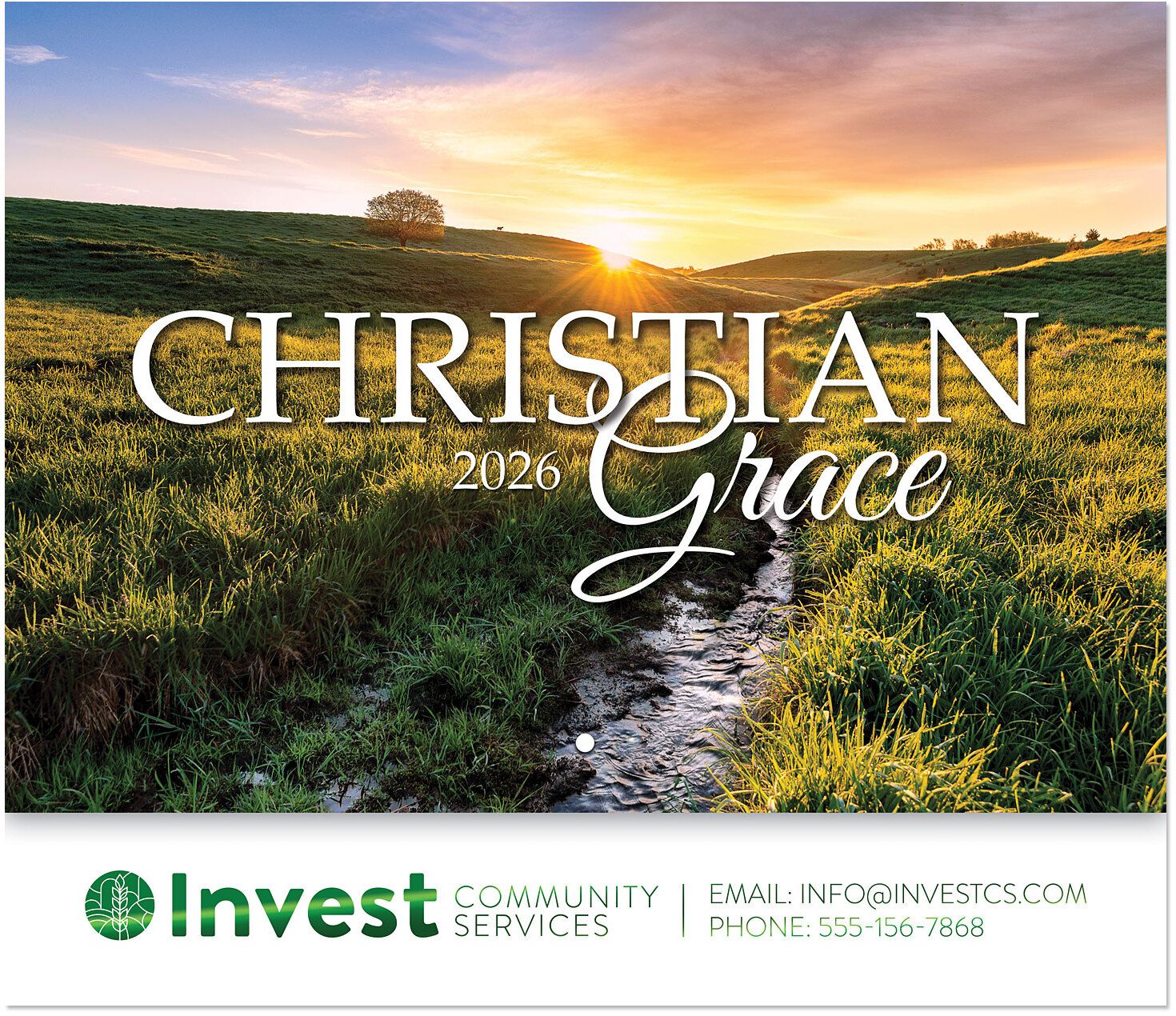 CHRISTIAN GRACE STAPLED WALL CALENDAR 19