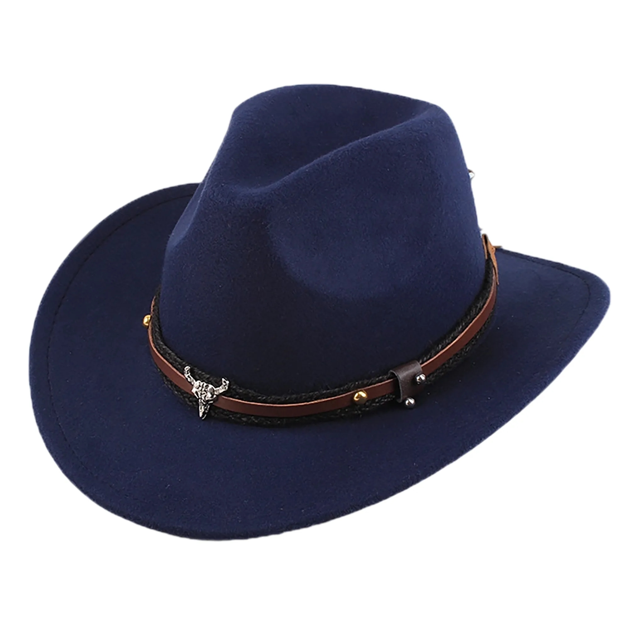 Retro Western Cowboy Felt Hat 6