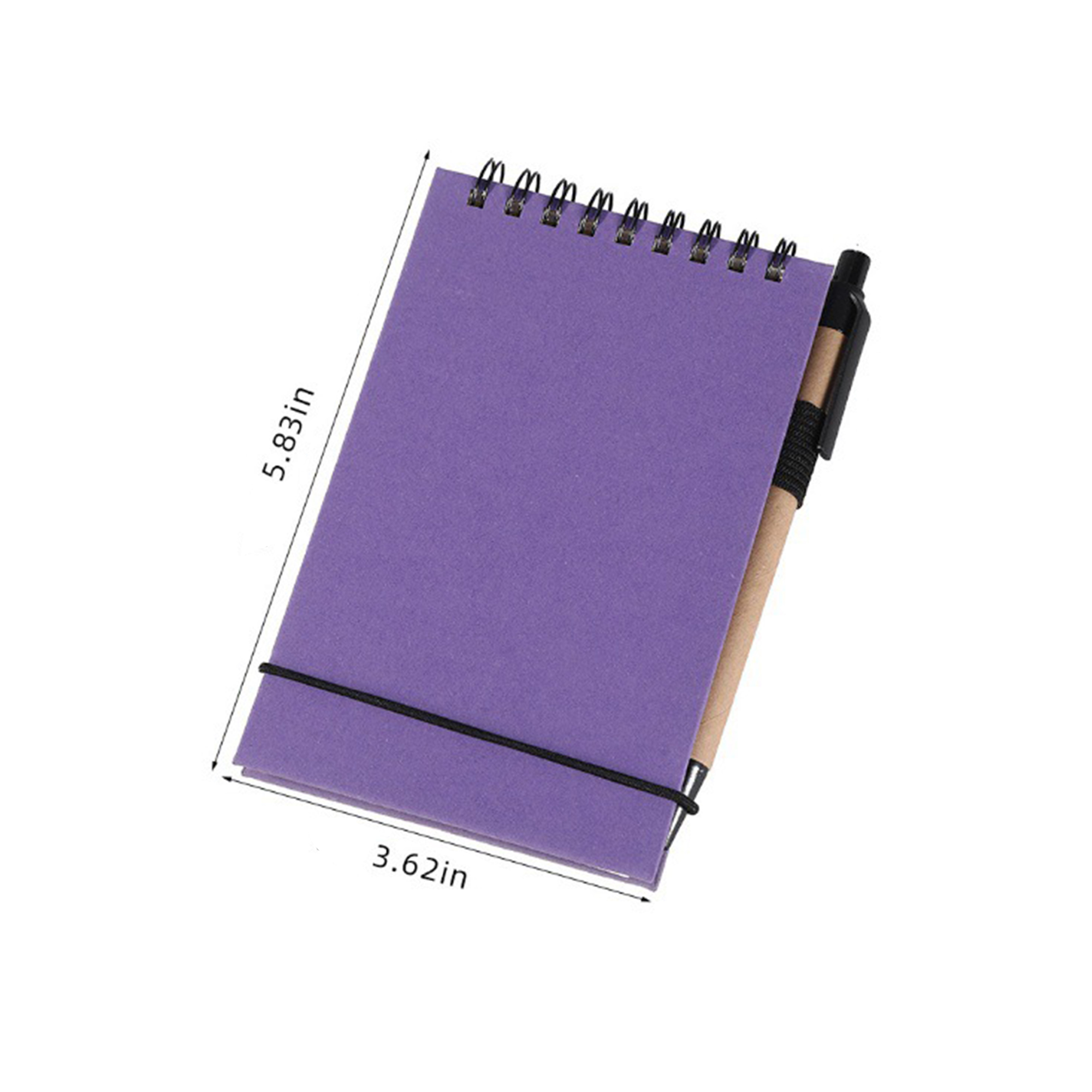 Portable Spiral Notebook With Pen 3