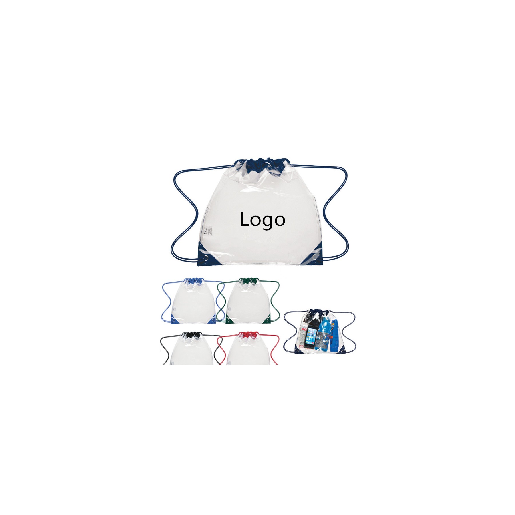 Clear Drawstring Backpack