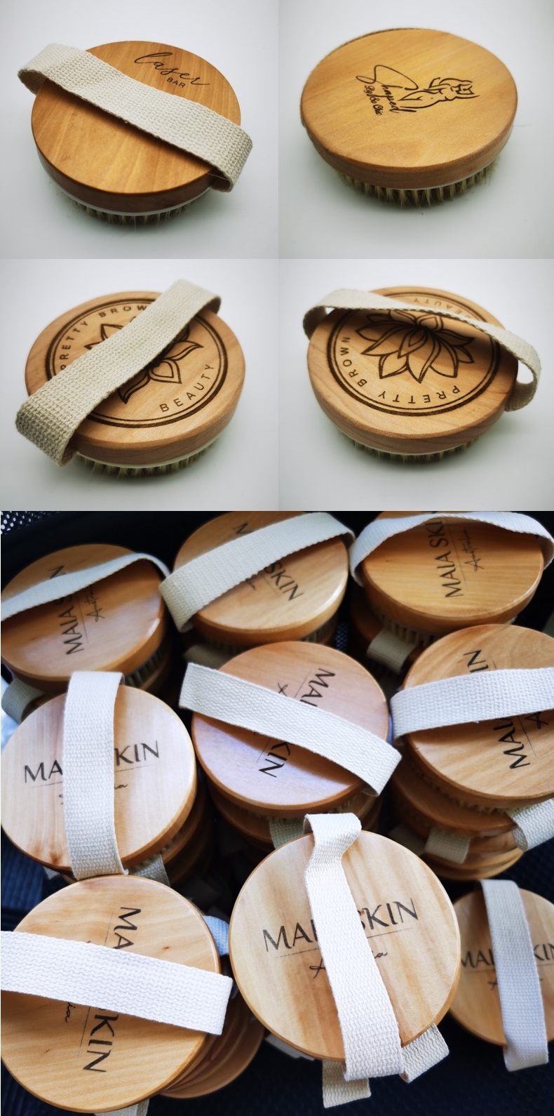 Luxury Boar Bristle Bath Brush & Scrub 2