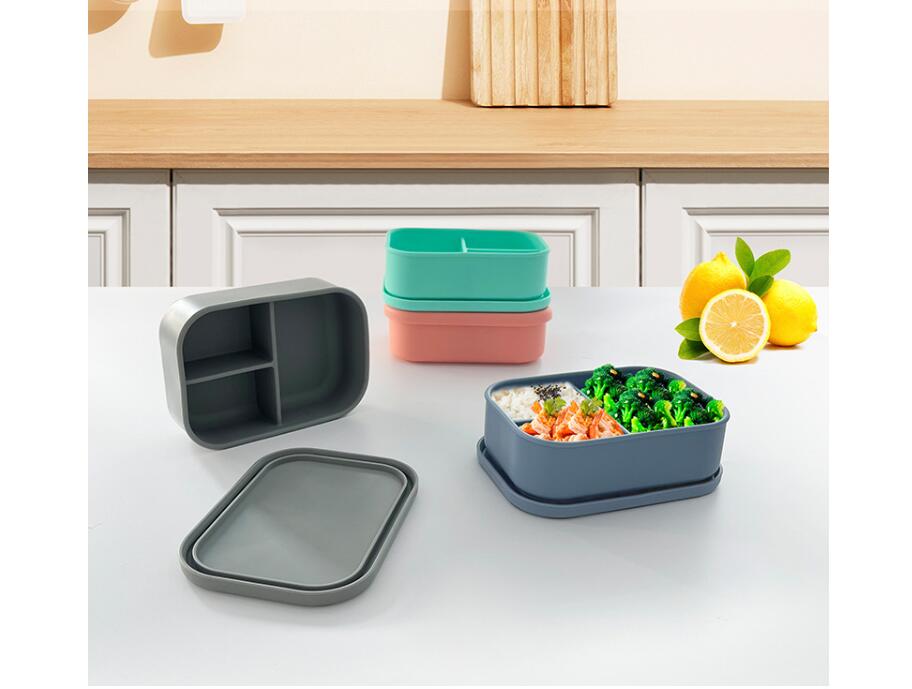 3-Section Silicone Bento Lunch Box 3
