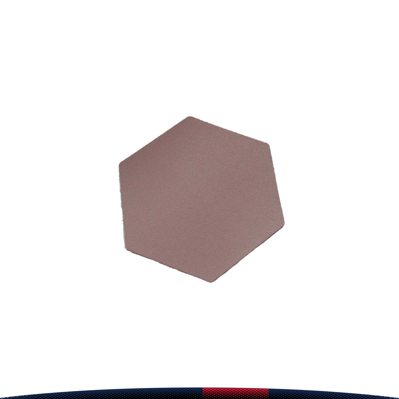 Hexagon PU Leather Coaster 1