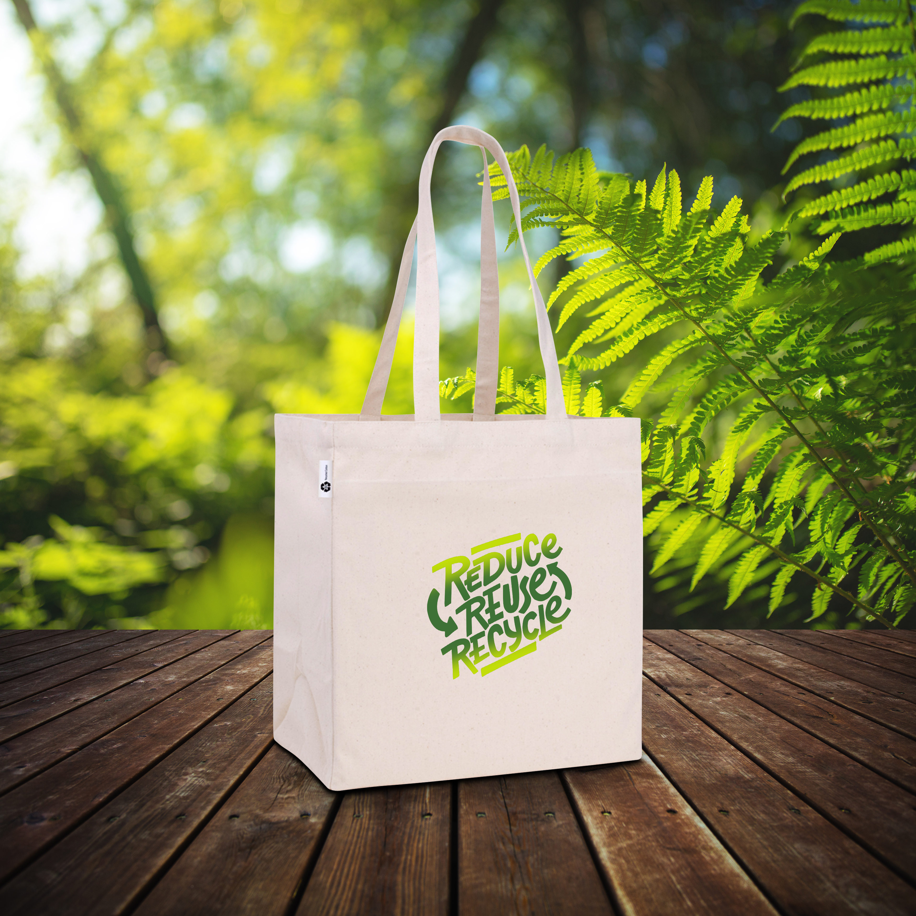 V Natural Cotton Tote