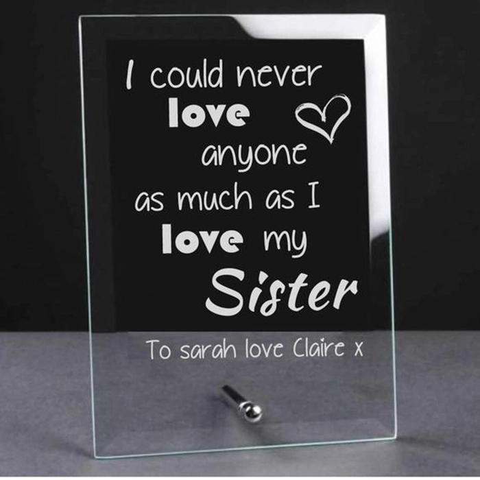 Personalized Anniversary Glass Plaque 4