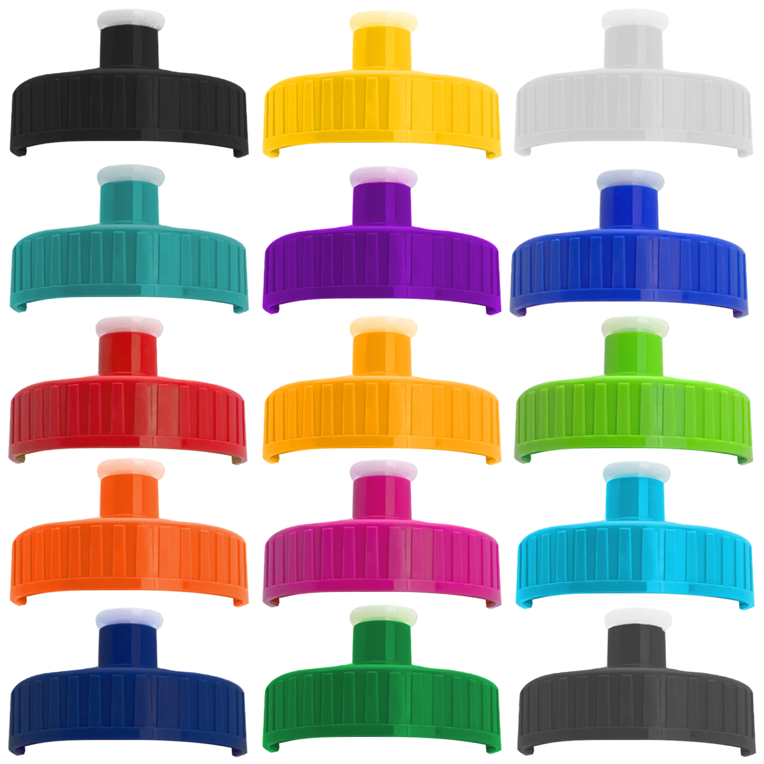 Push Pull Lid Clear Sports Water Bottle, 24oz. 4