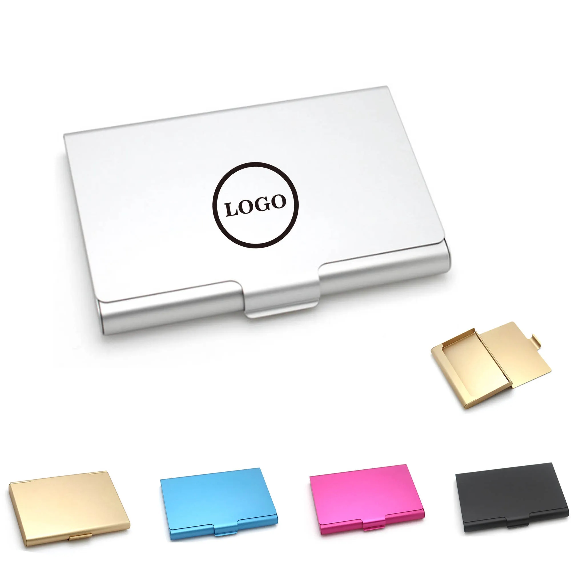 Aluminum Business Card Holder With Large Capacity 2