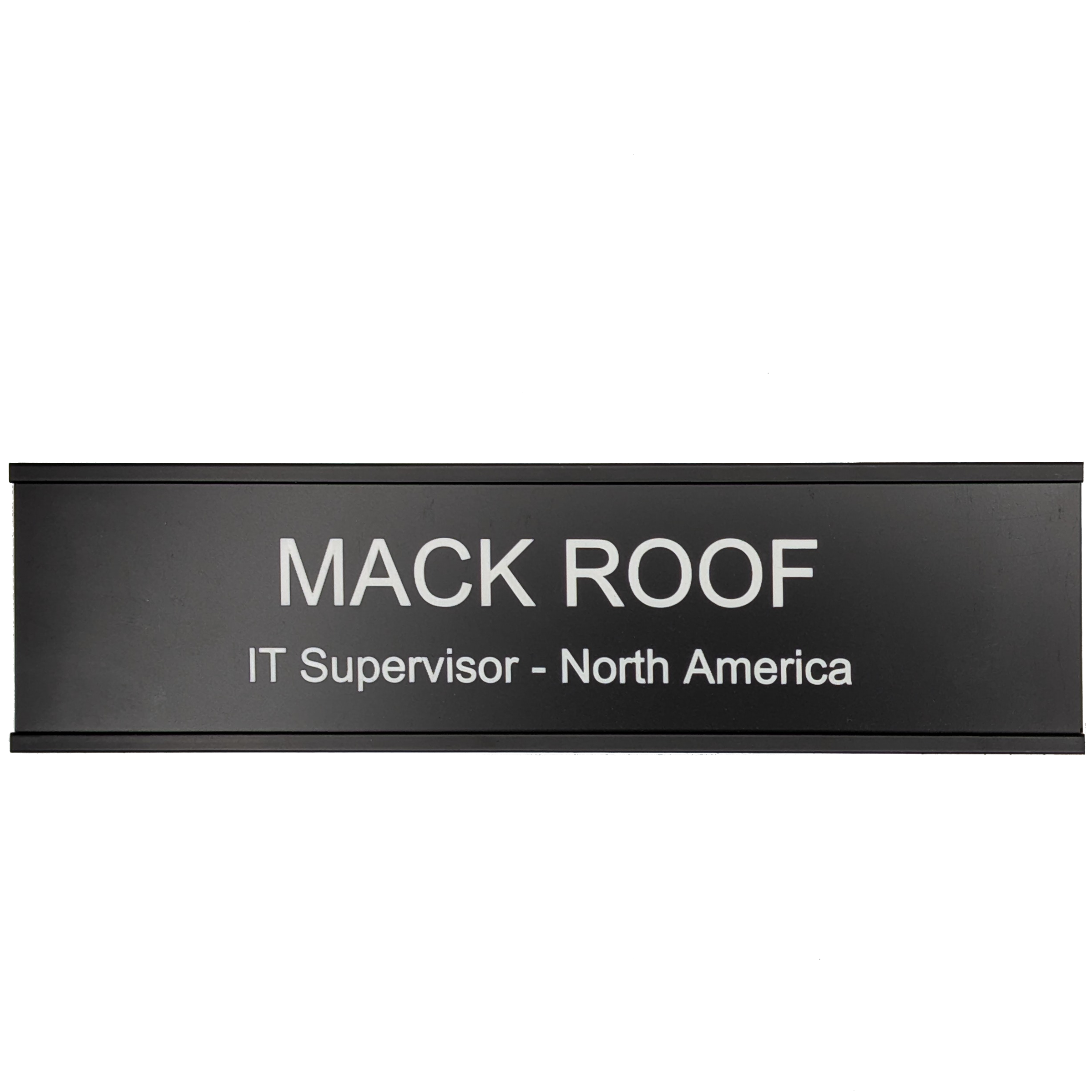 Name Plate Set w/ WallHolder 2 x 8" 4